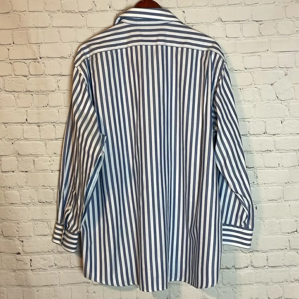 Hart Schaffner Marx Cotton Button Down Shirt Size 17 1/2, 33 - Picture 7 of 7